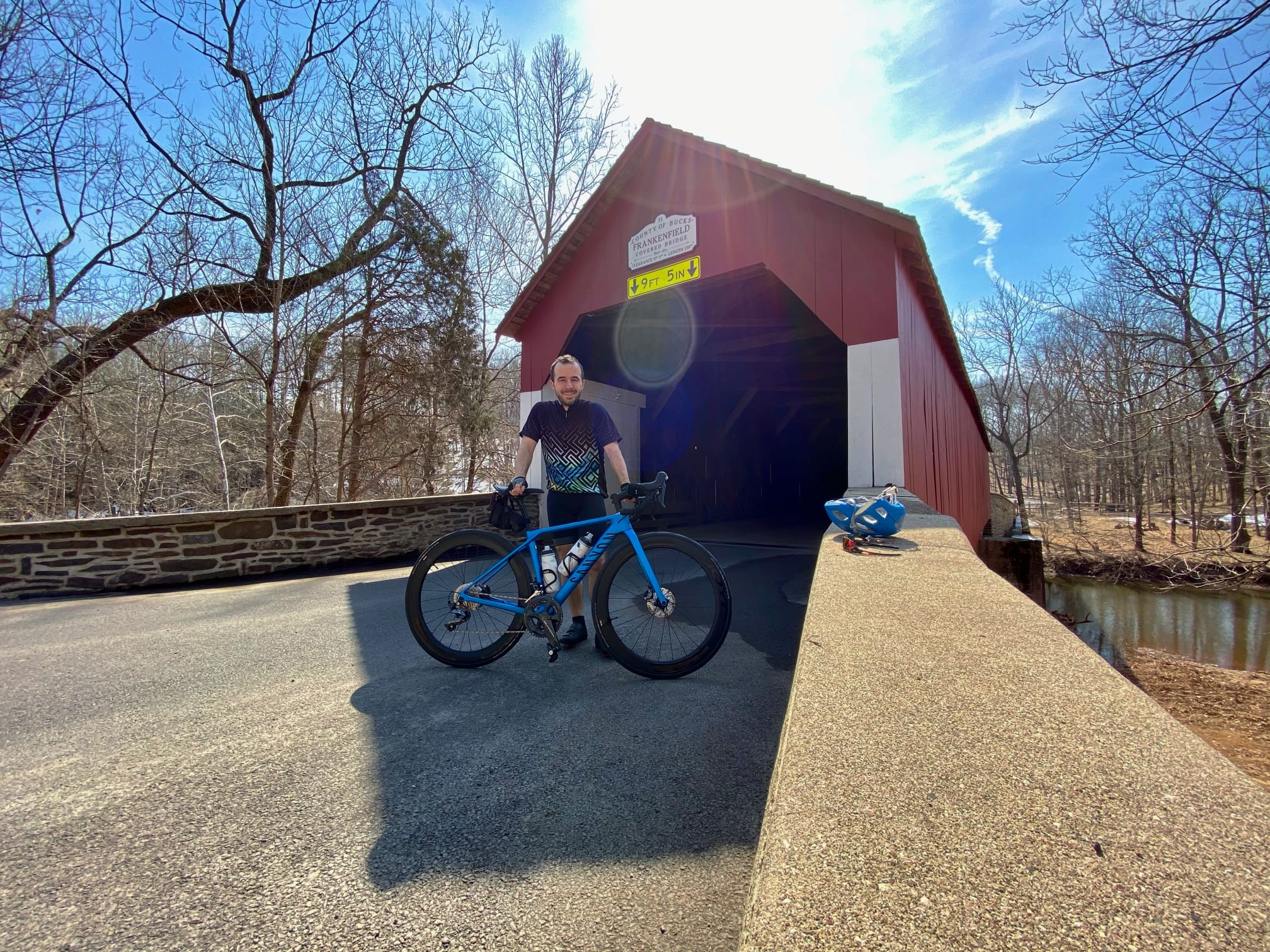Covered bridge in New Jersey.