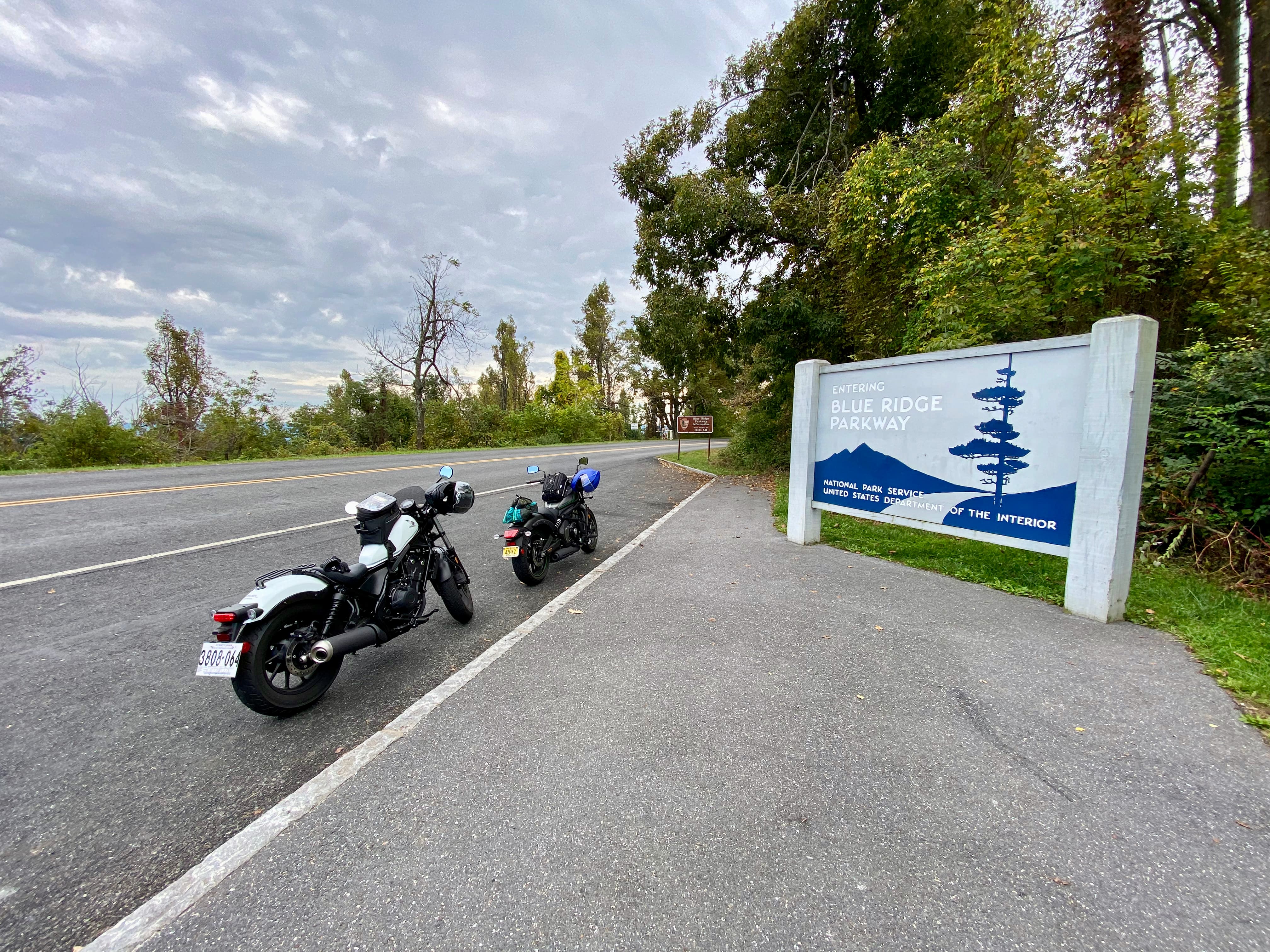 Northern tip of the Blue Ridge Parkway.