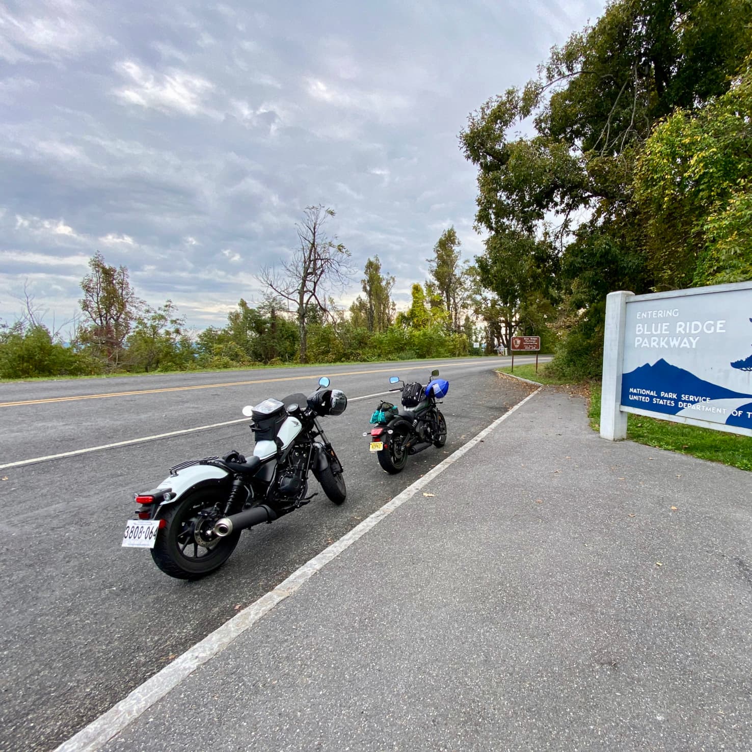 Northern tip of the Blue Ridge Parkway.